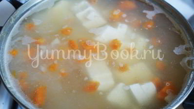 сырный суп с грибами