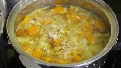 тыквенный суп с фетой