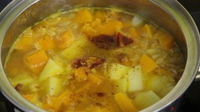 тыквенный суп с фетой