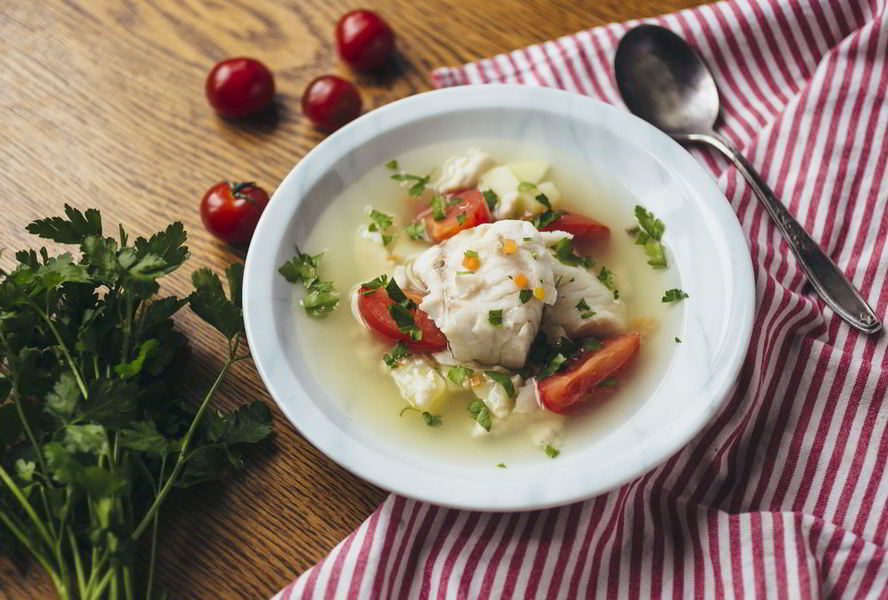 Уха из судака