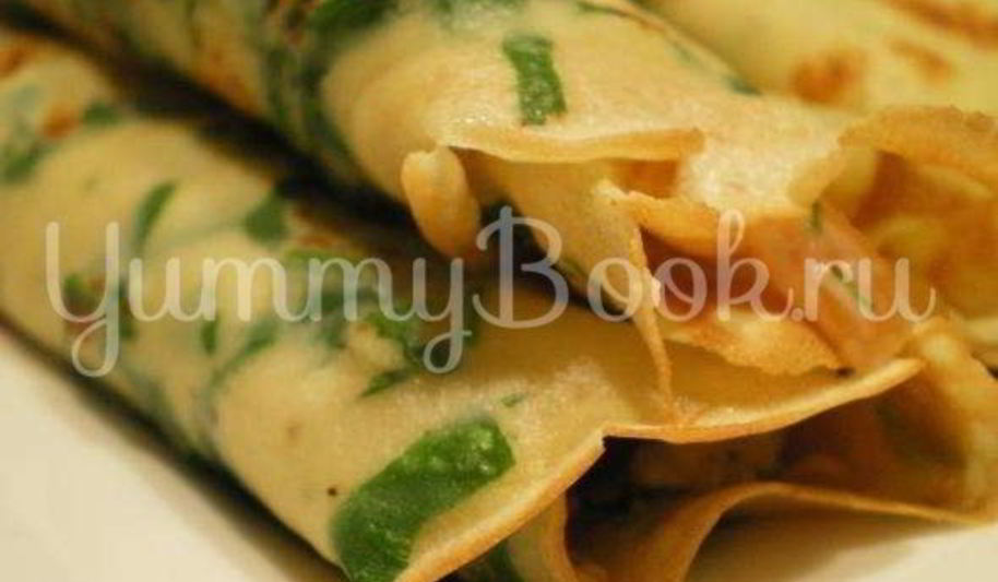 Рецепт блинчиков crepes с начинкой из копченого лосося