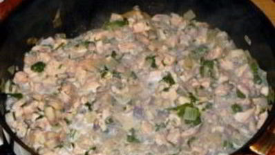 блинчики, фаршированные курицей