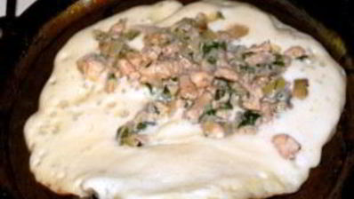 блинчики, фаршированные курицей