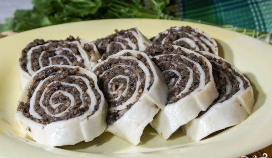 Рецепт блинчиков из сулугуни с начинкой