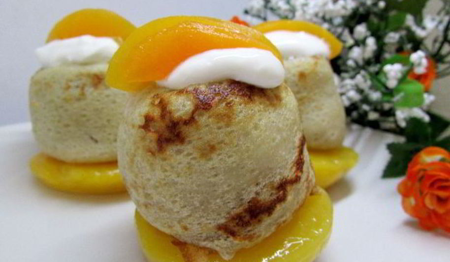 Рецепт блинчиков персик