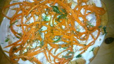 блинчики с корейской морковью