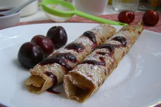 Блины из гречневой и пшеничной муки