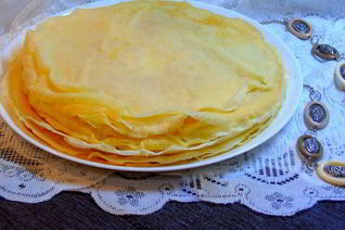 Блины на двух видах молока