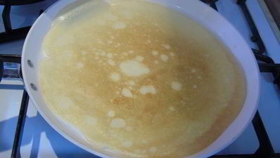 блины на двух видах молока