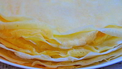 блины на двух видах молока