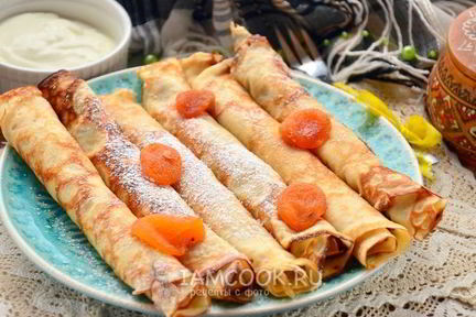 Блины на сметане и молоке