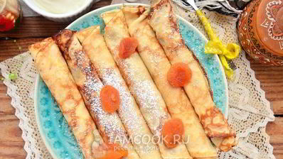 блины на сметане и молоке