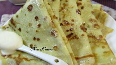 блины на сыворотке