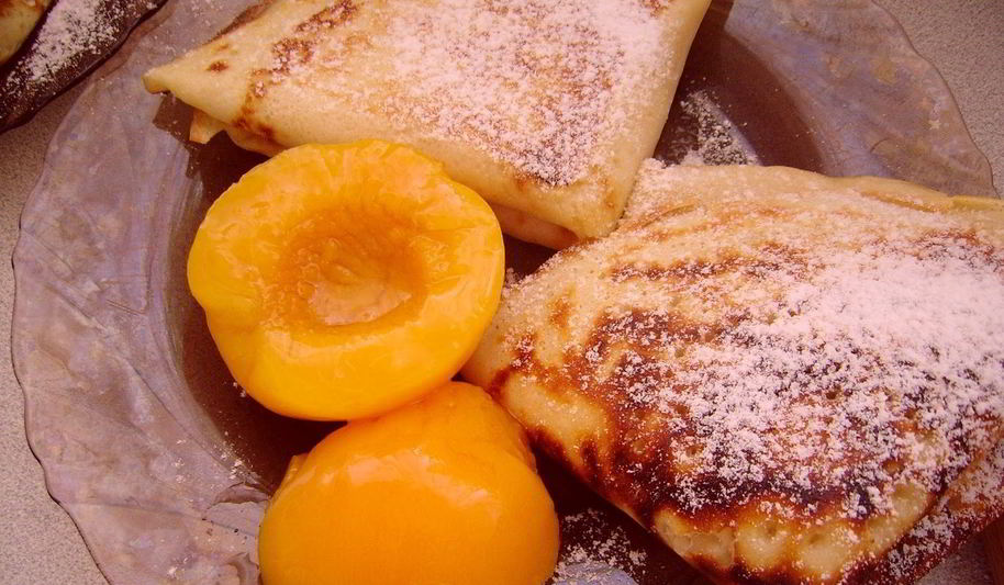 Рецепт блинов с фруктами