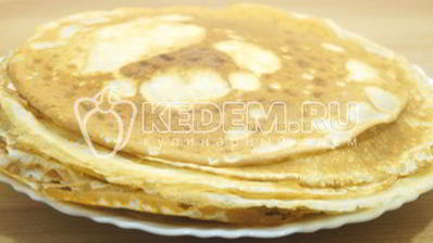 блины с грибной начинкой