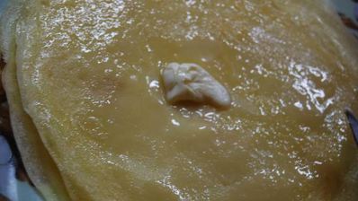 блины с семгой и авокадо