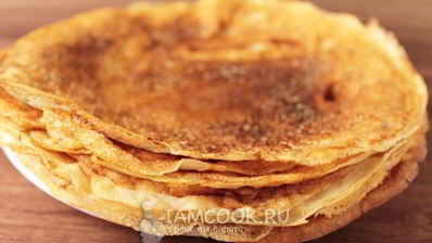быстрые блины на молоке