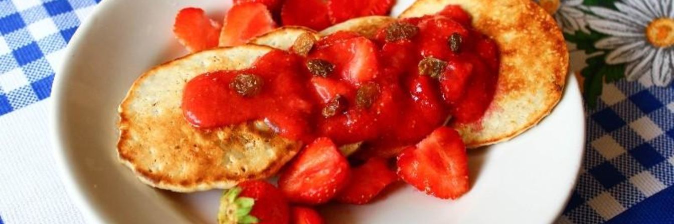 Диетические панкейки овсяные на молоке