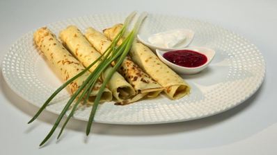 картофельные блины с начинкой