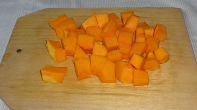 манно-тыквенные блинчики с ореховым соусом