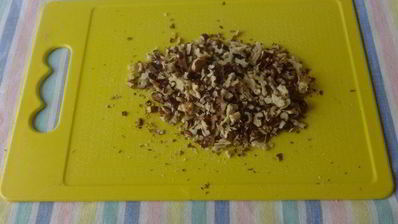 манно-тыквенные блинчики с ореховым соусом