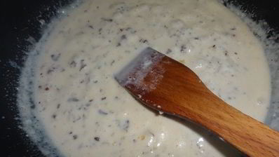 манно-тыквенные блинчики с ореховым соусом