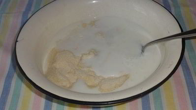 манно-тыквенные блинчики с ореховым соусом