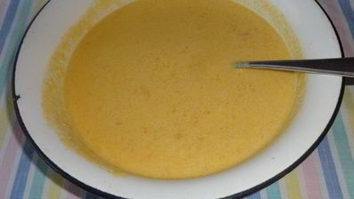 манно-тыквенные блинчики с ореховым соусом