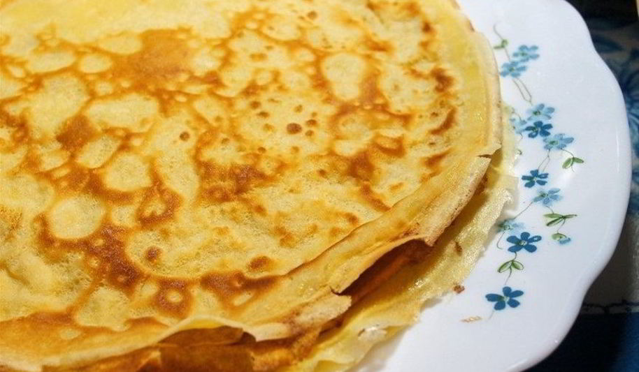 Рецепт налистников на молоке