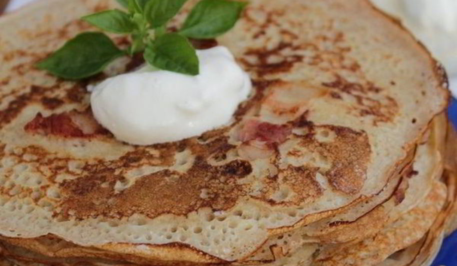 Рецепт пшенично-ржаных блины с ароматом бородинского хлеба