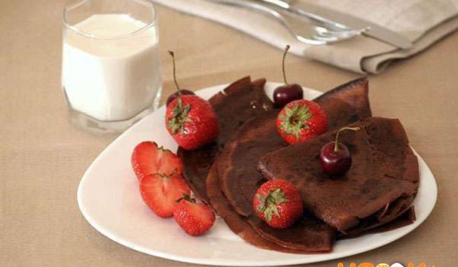 Рецепт шоколадных блинов