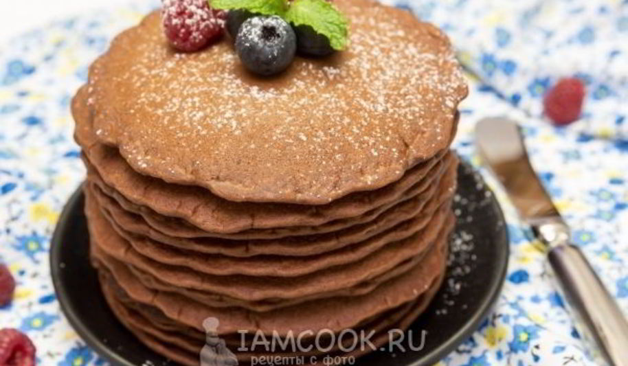 Рецепт шоколадных панкейков