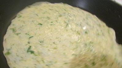 сырные блины с зеленью