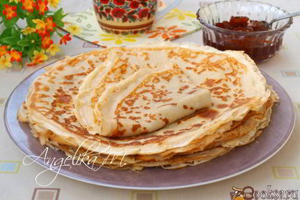 Тонкие блинчики на молоке