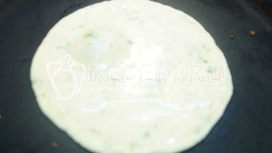 яичные блинчики с колбаской