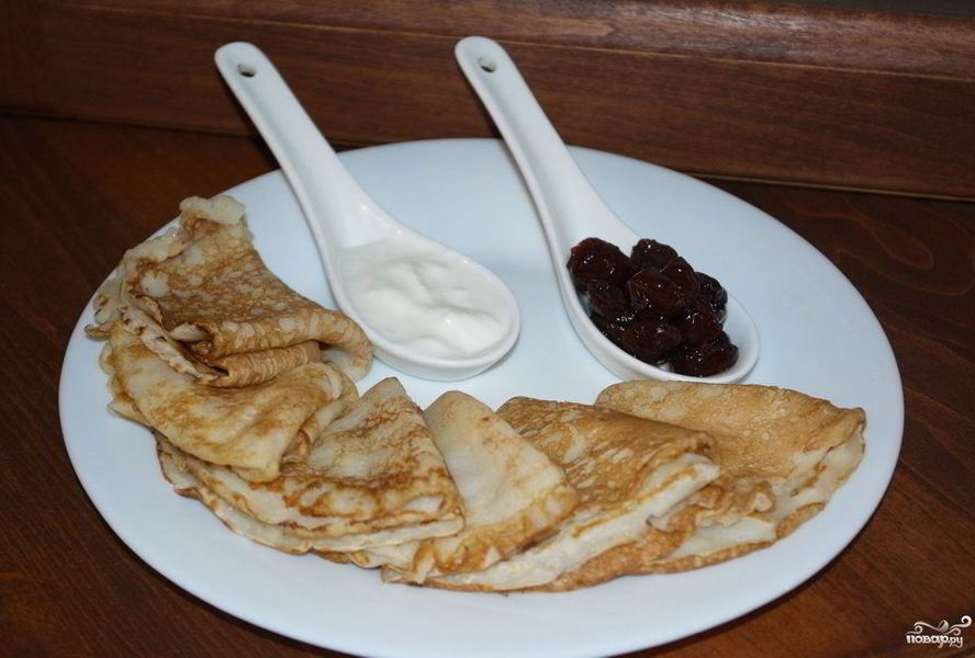 Заварные блинчики ажурные на кефире