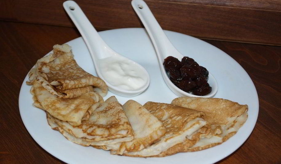 Рецепт заварных блинчиков ажурных на кефире