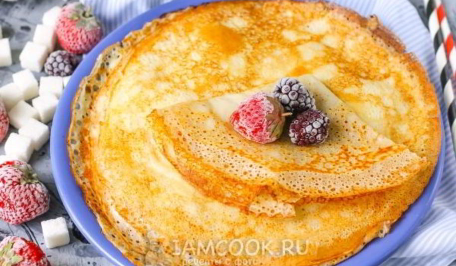 Рецепт заварных блинов на молоке и на кипятке