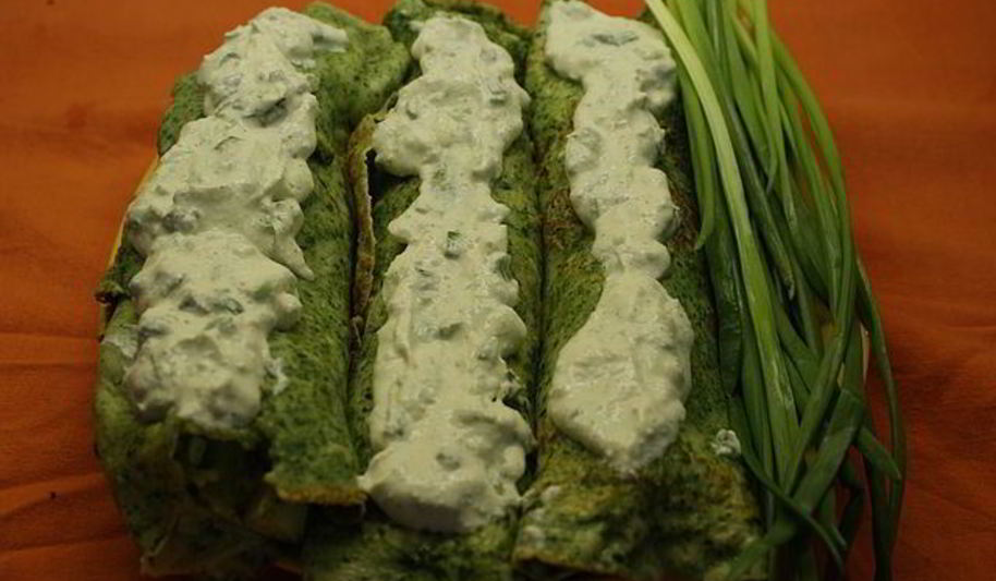 Рецепт зеленых блинов