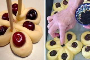 Булочки Улитки с ветчиной