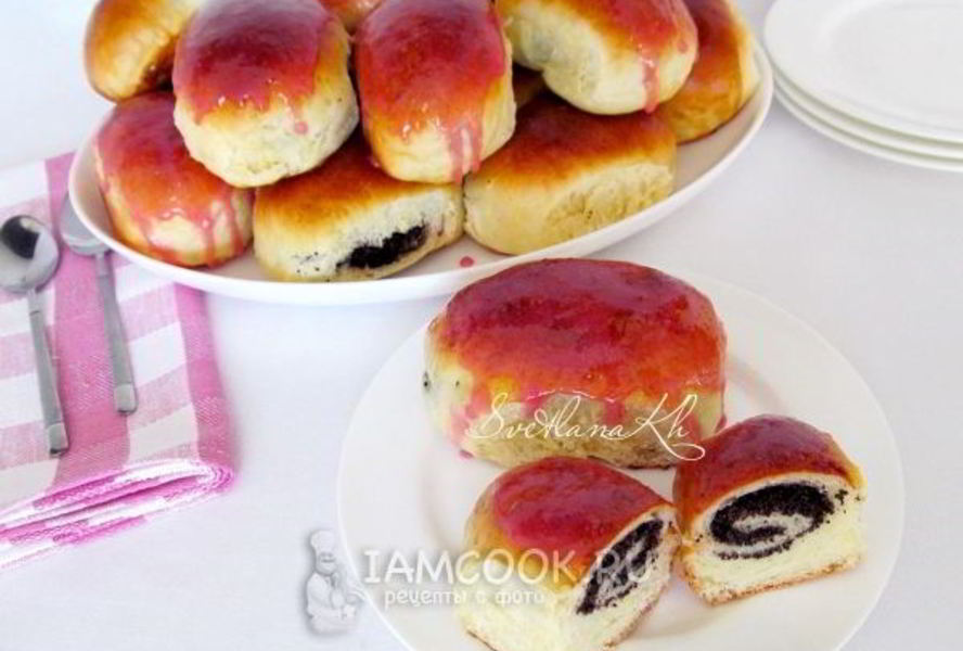 Дрожжевые булочки с маком