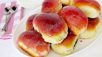 дрожжевые булочки с маком