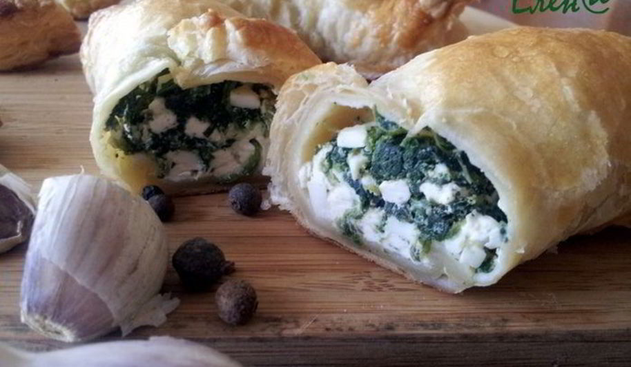 Рецепт греческих круассанов с брынзой и шпинатом