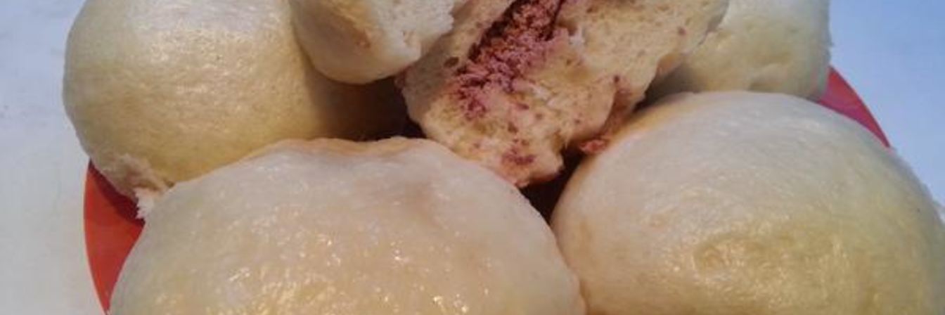 Паровые булочки с фасолью по-корейски