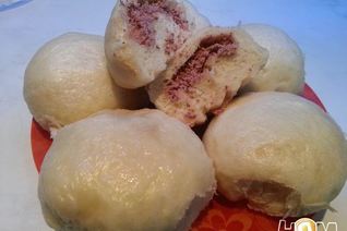 Паровые булочки с фасолью по-корейски