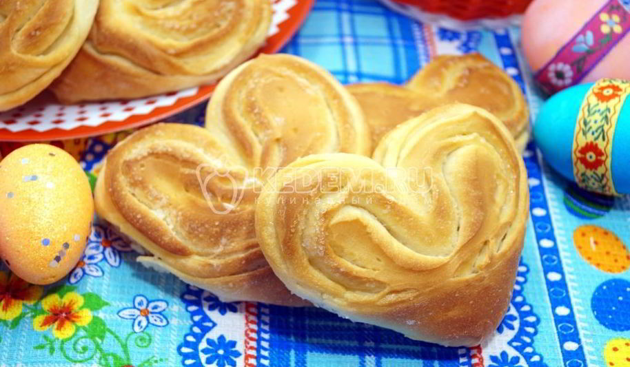 Рецепт сдобных булочек плюшки