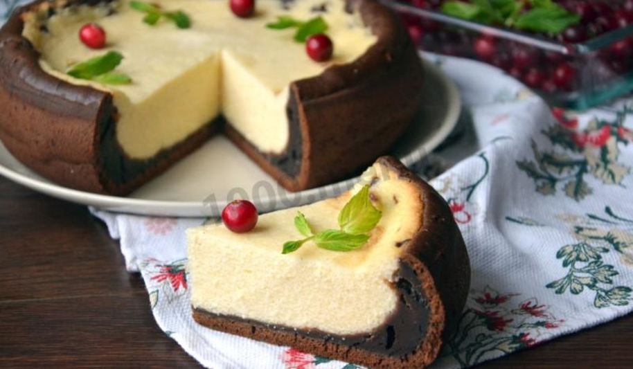 Рецепт шоколадной королевской ватрушки с какао