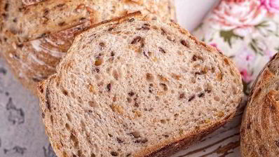 цельнозерновые булочки с семенами льна на закваске