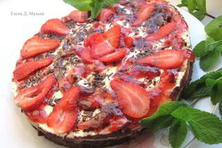 Чизкейк Клубника с шоколадом