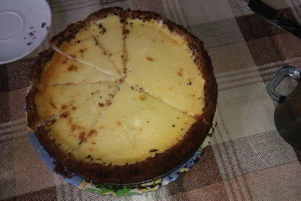 Чизкейк с грушами